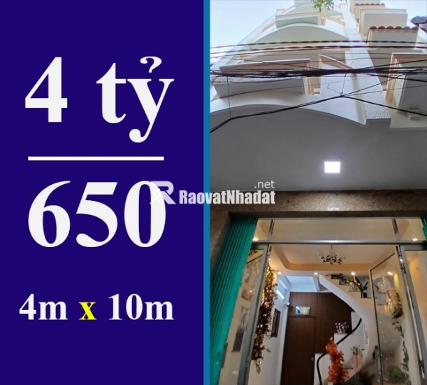 BÁN NHÀ 4 TẦNG, 6 PN, 6WC, 40M2, TÂN QUY, QUẬN 7 - DƯỚI 5 TỶ - SỔ HỒNG CHÍNH CHỦ